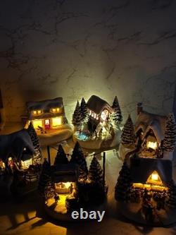 Thomas Kinkade Christmas Houses Set of 6