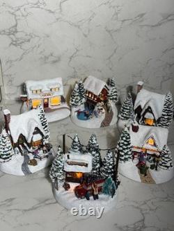 Thomas Kinkade Christmas Houses Set of 6