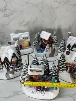 Thomas Kinkade Christmas Houses Set of 6