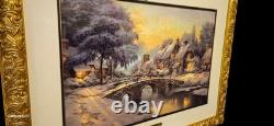 Thomas Kinkade Cobblestone Christmas Cobblestone Lane VI Limited Edition 22×29