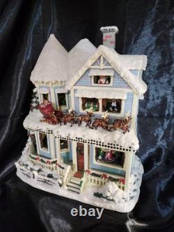 Thomas Kinkade Narrated Christmas Story House Working