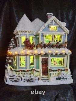 Thomas Kinkade Narrated Christmas Story House Working