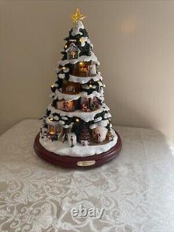 Thomas Kinkade The Night Before Christmas Illuminated & Story Telling Tree