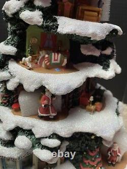 Thomas Kinkade The Night Before Christmas Illuminated & Story Telling Tree