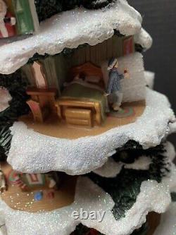 Thomas Kinkade The Night Before Christmas Illuminated & Story Telling Tree