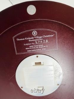 Thomas Kinkade Village Christmas Tree Lighted 15 Bradford Exchange 2004 WithCOA