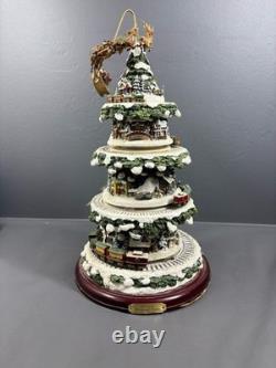Thomas Kinkade Wonderland Express Christmas Tree Hawthorne Village Animated 16