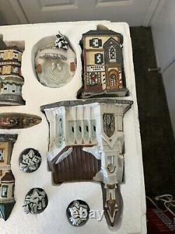 Traditions 40 Pc Victorian Christmas Winter Lighted Village Vintage Complete