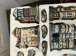 Traditions 40 Pc Victorian Christmas Winter Lighted Village Vintage Complete