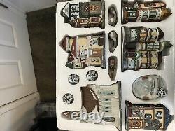 Traditions 40 Pc Victorian Christmas Winter Lighted Village Vintage Complete