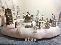 Trendmasters Christmas Magic Winter Wonderland Musical Ice Skating Pond (tested)