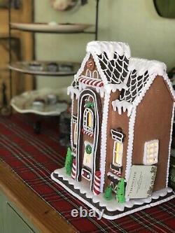 Trimsetter Christmas Chocolate Gingerbread LED House NWT