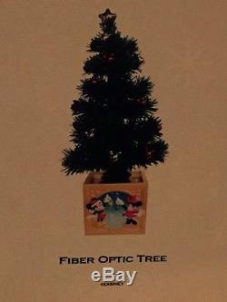 VERY RARE DISNEY VILLAGE MAIN STREET USA Fiber Optic TREE in ORIGINAL BOX