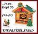VERY Rare DEPT 56 CHRISTMAS MARKET, PRETZEL BOOTH #4042389 Alpine Village