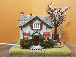 VIDEO! Dept 56 Hauntsburg House Haunted Front Yard Graveyard Halloween Village