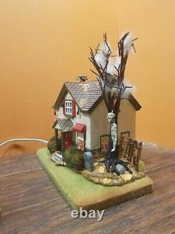 VIDEO! Dept 56 Hauntsburg House Haunted Front Yard Graveyard Halloween Village