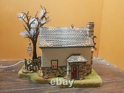 VIDEO! Dept 56 Hauntsburg House Haunted Front Yard Graveyard Halloween Village