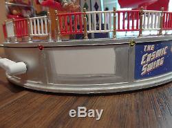 VIDEO Lemax Animated Cosmic Swing Carnival Amusement Park Ride Booth Village Lot