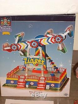 VILLAGE Collection THE ZINGER Carnival Ride, LEMAX. 84809. Minor issues