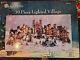 VINTAGE CHRISTMAS VILLAGE TRADITIONS 39 PIECE LIGHTED with BOX COMPLETE. G. C