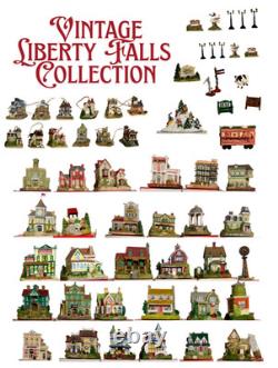 VINTAGE LOT OF 1990s LIBERTY FALLS VILLAGE/AMERICANA COLLECTION & ACCESSORIES