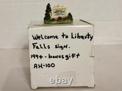 VINTAGE LOT OF 1990s LIBERTY FALLS VILLAGE/AMERICANA COLLECTION & ACCESSORIES