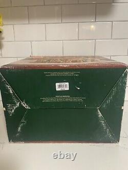 VTG 2003-Village Square- Victorian house with Santa-Fiber optic Lighting-TESTED