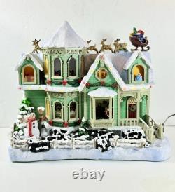 VTG Animated STORY TELLING HOUSE Twas the Night Before Christmas. Music Lights