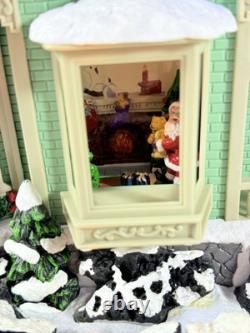 VTG Animated STORY TELLING HOUSE Twas the Night Before Christmas. Music Lights