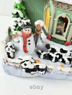 VTG Animated STORY TELLING HOUSE Twas the Night Before Christmas. Music Lights