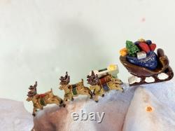 VTG Animated STORY TELLING HOUSE Twas the Night Before Christmas. Music Lights