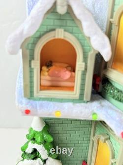 VTG Animated STORY TELLING HOUSE Twas the Night Before Christmas. Music Lights