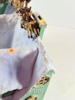 VTG Animated STORY TELLING HOUSE Twas the Night Before Christmas. Music Lights