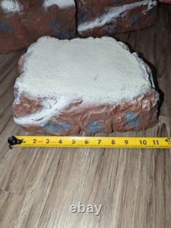 VTG Lot Lemax Christmas Village Landscape Mountain Backdrops & Platforms & Trees