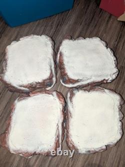 VTG Lot Lemax Christmas Village Landscape Mountain Backdrops & Platforms & Trees