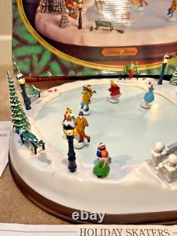 VTG Mr Christmas Holiday Skaters 1995 Victorian Ice Rink Complete WithBox