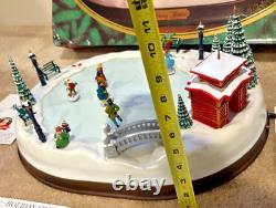 VTG Mr Christmas Holiday Skaters 1995 Victorian Ice Rink Complete WithBox