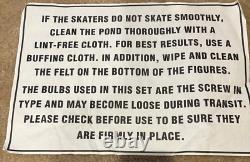 VTG Mr Christmas Holiday Skaters 1995 Victorian Ice Rink Complete WithBox
