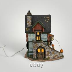 VTG O'Well Halloween Village Haunted Complete 2 Lit Houses 6 Poly Figures More