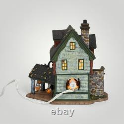 VTG O'Well Halloween Village Haunted Complete 2 Lit Houses 6 Poly Figures More