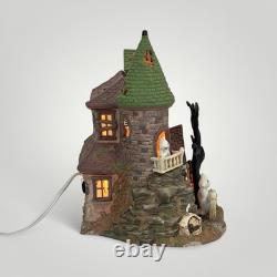 VTG O'Well Halloween Village Haunted Complete 2 Lit Houses 6 Poly Figures More