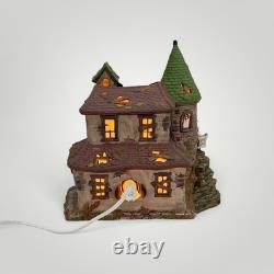 VTG O'Well Halloween Village Haunted Complete 2 Lit Houses 6 Poly Figures More