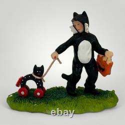 VTG O'Well Halloween Village Haunted Complete 2 Lit Houses 6 Poly Figures More