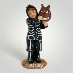 VTG O'Well Halloween Village Haunted Complete 2 Lit Houses 6 Poly Figures More