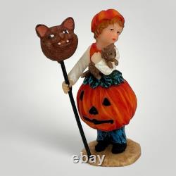 VTG O'Well Halloween Village Haunted Complete 2 Lit Houses 6 Poly Figures More