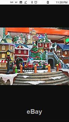 Victorian Themed Animated Musical Winter Village! New without box. Rare