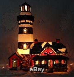 Victorian Village Collectibles Lighthouse Porcelain Christmas House 2000 Edition