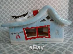 Villeroy & Boch Porcelain Nordpol Christmas SANTA'S REINDEER BARN Original Box