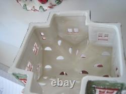 Villeroy & Boch Village Tea Light Santa's Decolights Children Birds House Trees