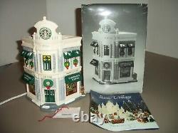 Vintage 1995 Dept 56 Original Snow Village Starbucks Coffee Building #54859